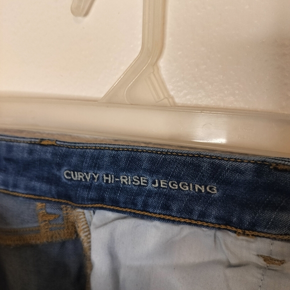 American Eagle Curvy Hi Rise Jegging Next Level Stretch Size 8L classic casual - Picture 5 of 8
